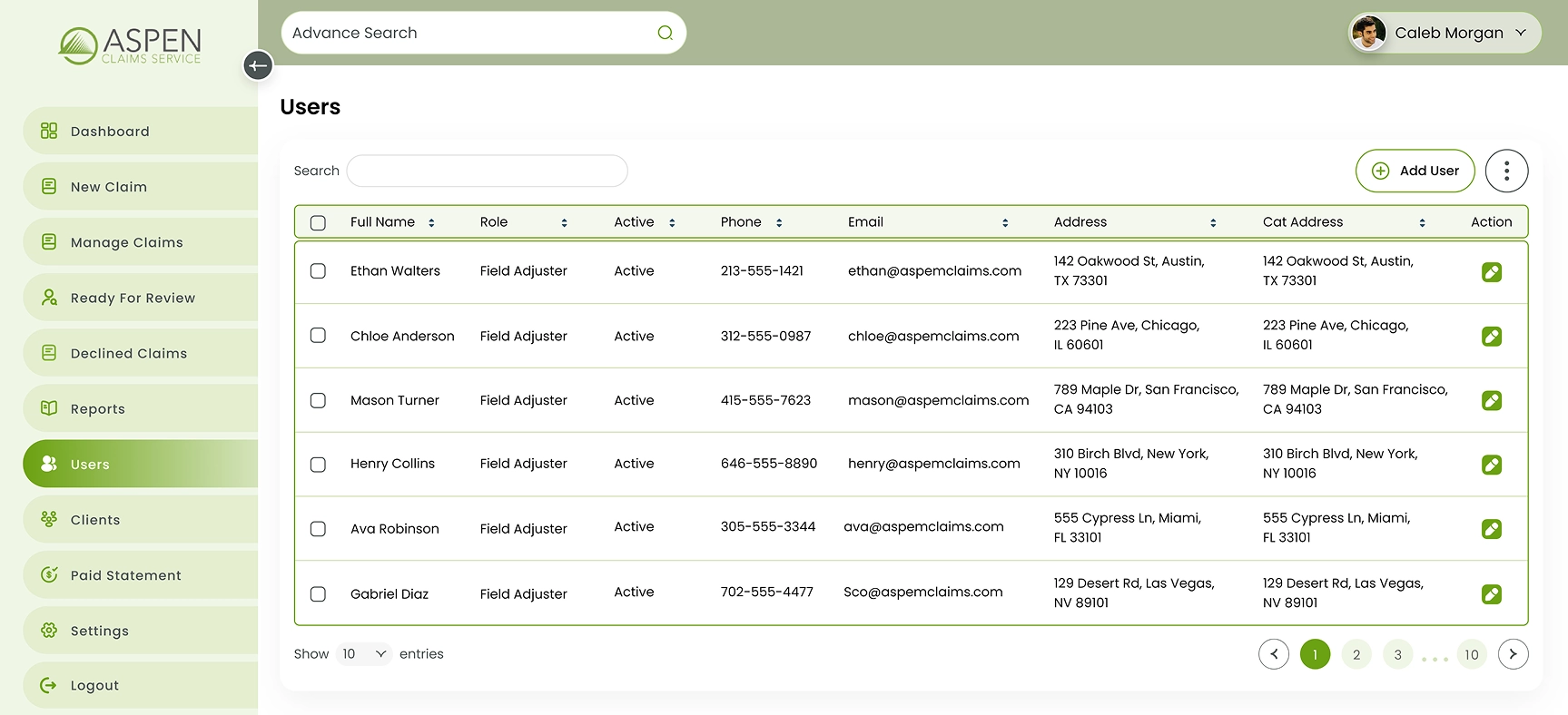 users-screen