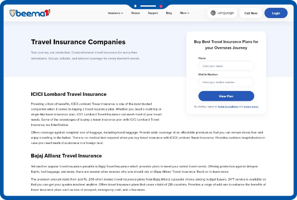 beema-travel-insurance-companies