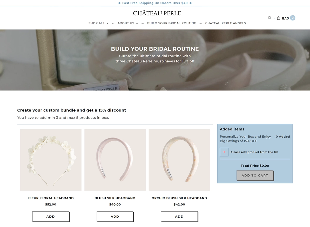 Build your bridal routine