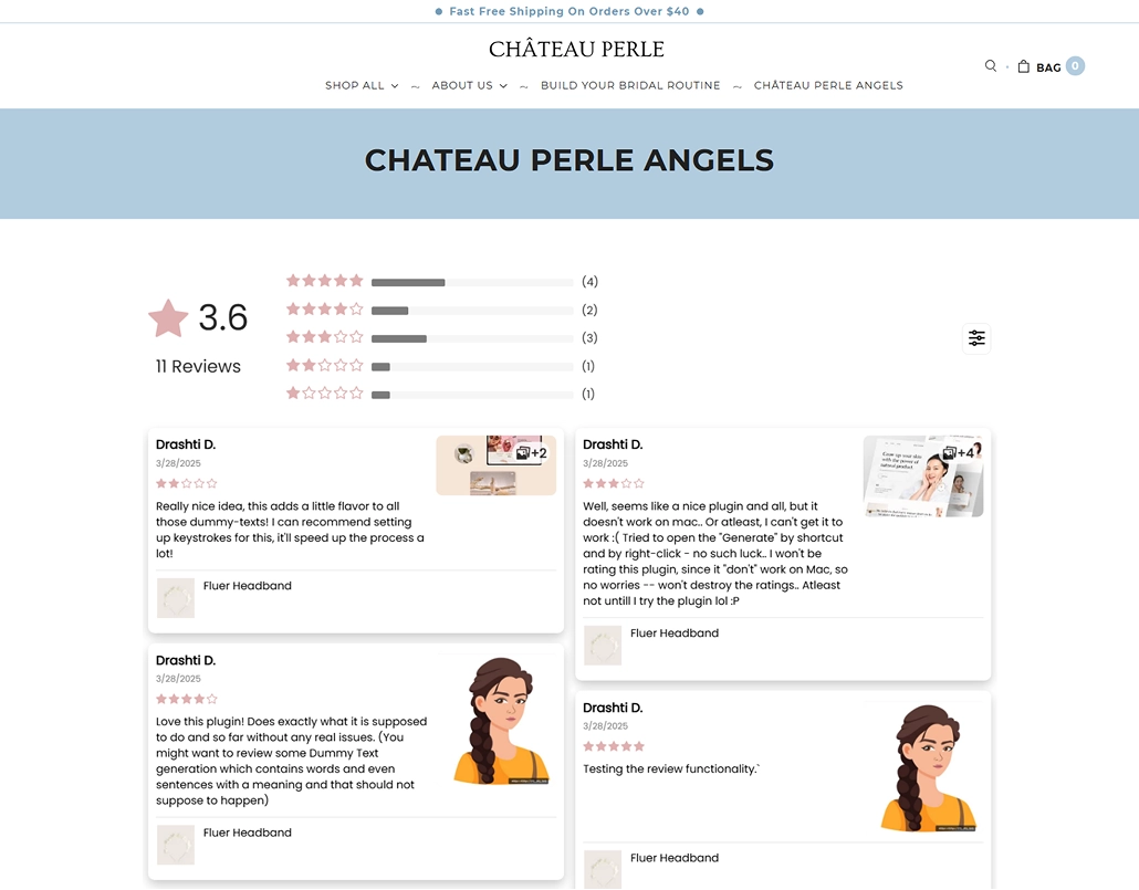 Chateau perle angles