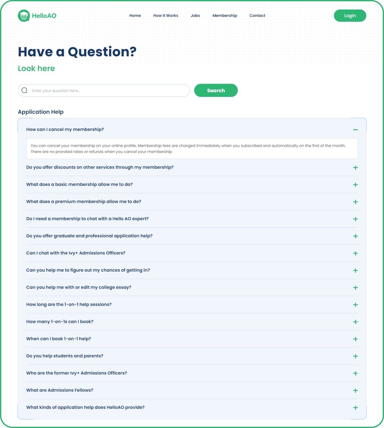 helloao's faq page
