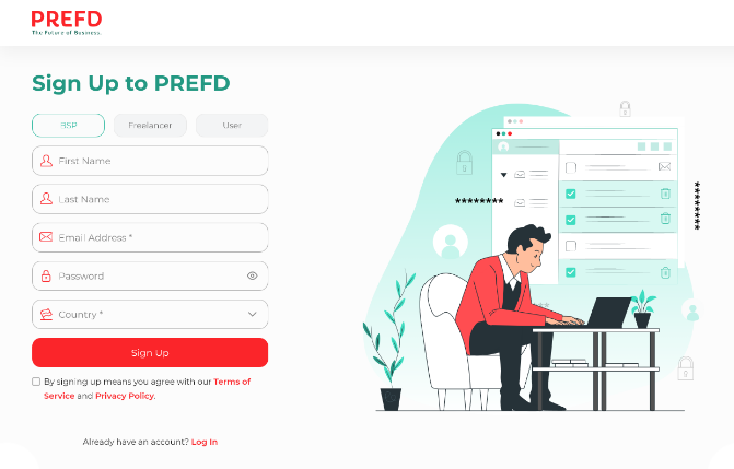 prefd signup portal scenes1