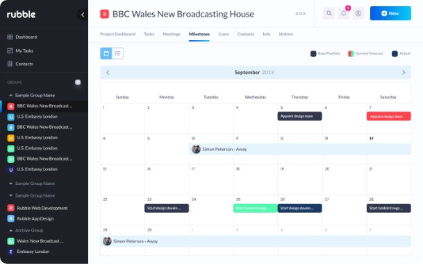 project-milestones-cal